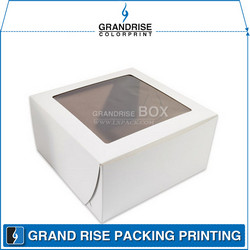 便宜的带窗口的白色纸盒