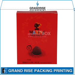 红色巧克力盒 松露蛋糕盒 批发定制